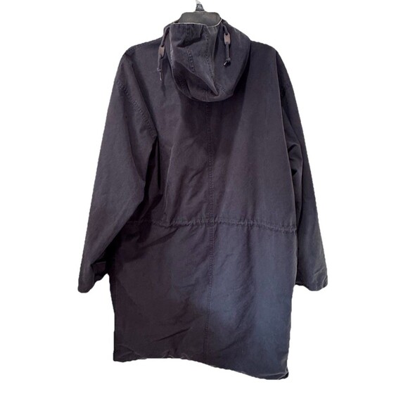 VTG 90s Polo Ralph Lauren Blue Canvas Hooded Rain Coat Parka Jacket Men’s Sz L - Picture 5 of 5